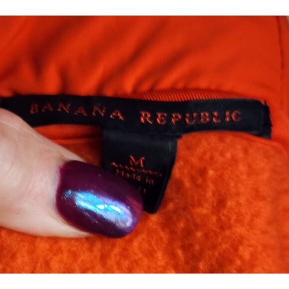 Men’s Bright Orange Fleece Jacket | Outdoor Casual Core | Size M - Picture 7 of 10